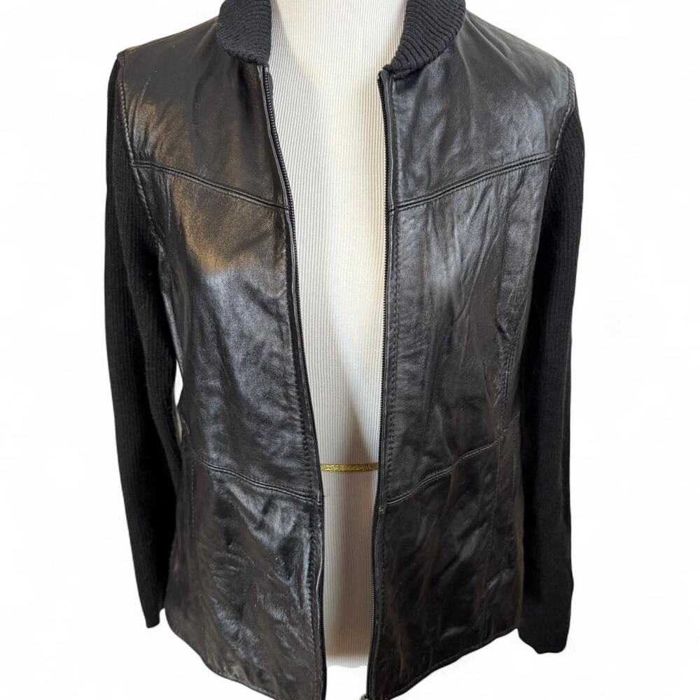 Vintage Jaclyn Smith Black Leather Jacket